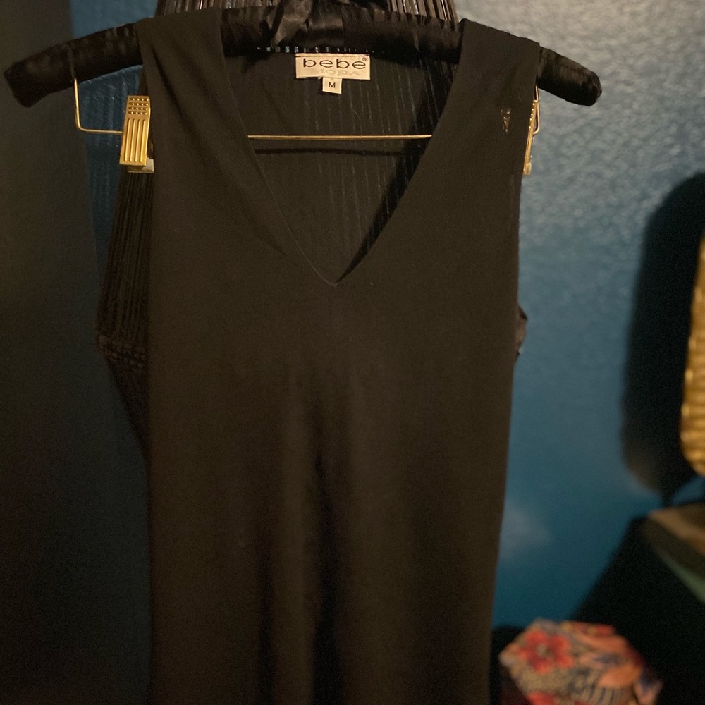 Bebe sheer blouse size medium